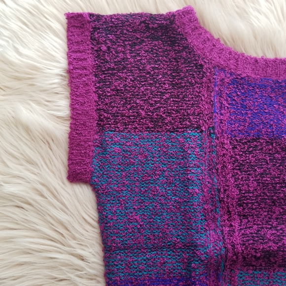 MAORI BEE COLOR BLOCK MULTICOLOR KNIT TOP - Picture 7 of 7